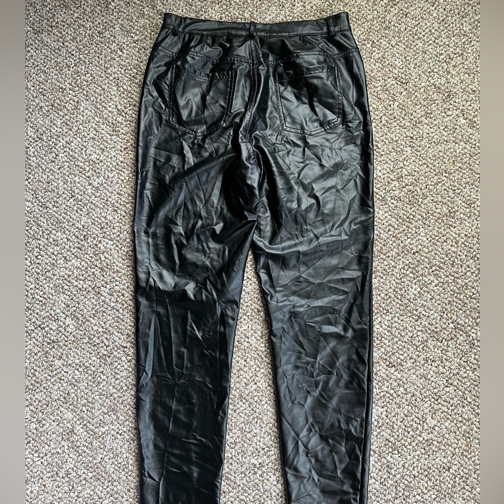 Shein faux leather skinny jeans